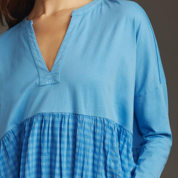 Anthropologie Pilcro Long-Sleeve Babydoll Top - Picture 4 of 9